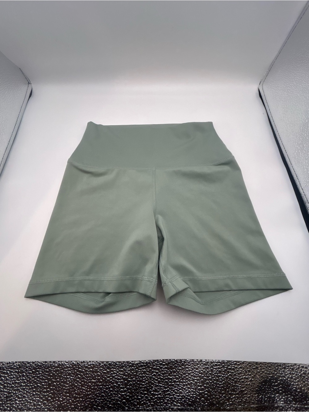 Yogalicious Sage Green High-Waist Bike Shorts Yoga Activewear